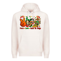 Pale Pink peace love cinco de mayo Premium Hoodie - Zillion Design Studio