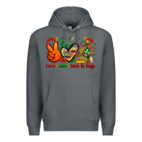 Rock peace love cinco de mayo Premium Hoodie - Zillion Design Studio