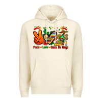 Sandshell peace love cinco de mayo Premium Hoodie - Zillion Design Studio
