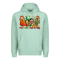 Seafoam peace love cinco de mayo Premium Hoodie - Zillion Design Studio