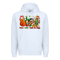 White peace love cinco de mayo Premium Hoodie - Zillion Design Studio