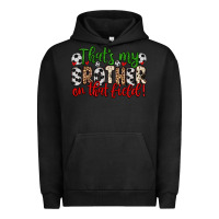 Pigment Black that s my brother on that field Urban Hoodie - Zillion Design Studio