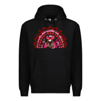 Black valentine's day baby cow rainbow Premium Hoodie - RanaPortraitStore