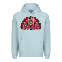 Blue Mist valentine's day baby cow rainbow Premium Hoodie - RanaPortraitStore