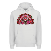 Dove Grey valentine's day baby cow rainbow Premium Hoodie - RanaPortraitStore