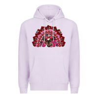 Lilac valentine's day baby cow rainbow Premium Hoodie - RanaPortraitStore