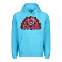 Ocean Blue valentine's day baby cow rainbow Premium Hoodie - RanaPortraitStore