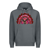 Rock valentine's day baby cow rainbow Premium Hoodie - RanaPortraitStore