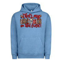 Pigment Pebble Blue that s my brother on that field Urban Hoodie - Zillion Design Studio
