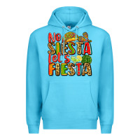 Ocean Blue no siesta let's fiesta Premium Hoodie - Zillion Design Studio