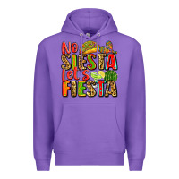 Purple no siesta let's fiesta Premium Hoodie - Zillion Design Studio