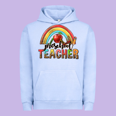 Preschool Teacher Urban Hoodie Designed By Texasbilliewilder