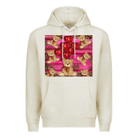 Oatmeal Heather valentine's day tedybear tumbler Premium Hoodie - RanaPortraitStore