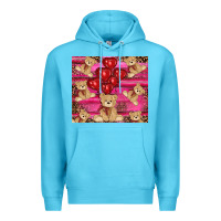 Ocean Blue valentine's day tedybear tumbler Premium Hoodie - RanaPortraitStore