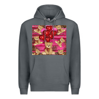 Rock valentine's day tedybear tumbler Premium Hoodie - RanaPortraitStore