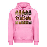 Fuchsia Pink proud black teacher Urban Hoodie - texasbilliewilder