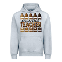 Heather Grey proud black teacher Urban Hoodie - texasbilliewilder