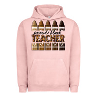 Pigment Salmon proud black teacher Urban Hoodie - texasbilliewilder