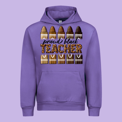 Proud Black Teacher Urban Hoodie Designed By Texasbilliewilder