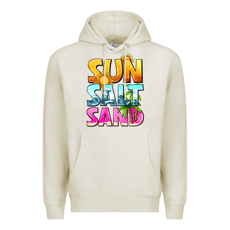 Sun Salt Sand Premium Hoodie by texasbilliewilder | Teevron