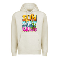 Oatmeal Heather sun salt sand Premium Hoodie - texasbilliewilder