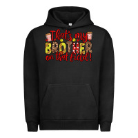 Pigment Black that s my brother on that field Urban Hoodie - Zillion Design Studio