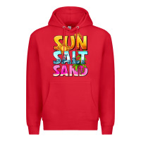 Red sun salt sand Premium Hoodie - texasbilliewilder