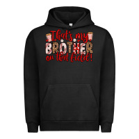 Pigment Black that s my brother on that field Urban Hoodie - Zillion Design Studio
