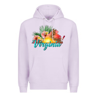 Lilac summer virginia Premium Hoodie - texasbilliewilder