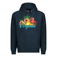 Navy summer virginia Premium Hoodie - texasbilliewilder