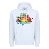 White summer virginia Premium Hoodie - texasbilliewilder