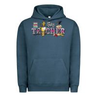 Pigment Midnight Navy race with teacher Urban Hoodie - texasbilliewilder