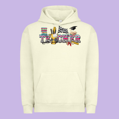 Race With Teacher Urban Hoodie Designed By Texasbilliewilder