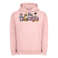 Pigment Salmon race with teacher Urban Hoodie - texasbilliewilder