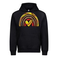Black softball rainbow Urban Hoodie - Zillion Design Studio