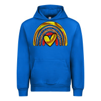 Cobalt softball rainbow Urban Hoodie - Zillion Design Studio