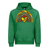 Emerald softball rainbow Urban Hoodie - Zillion Design Studio