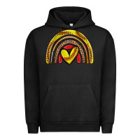 Pigment Black softball rainbow Urban Hoodie - Zillion Design Studio