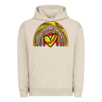 Pigment French Oak softball rainbow Urban Hoodie - Zillion Design Studio