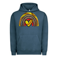Pigment Midnight Navy softball rainbow Urban Hoodie - Zillion Design Studio