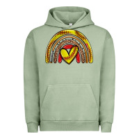 Pigment Oil Green softball rainbow Urban Hoodie - Zillion Design Studio