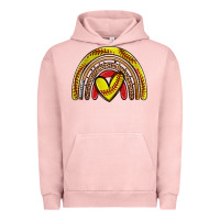 Pigment Salmon softball rainbow Urban Hoodie - Zillion Design Studio