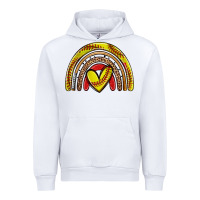 White softball rainbow Urban Hoodie - Zillion Design Studio