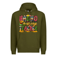 Army Green nacho average teacher Premium Hoodie - Zillion Design Studio
