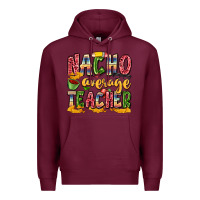 Burgundy nacho average teacher Premium Hoodie - Zillion Design Studio