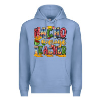Colony Blue nacho average teacher Premium Hoodie - Zillion Design Studio