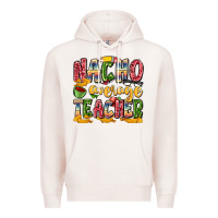 Pale Pink nacho average teacher Premium Hoodie - Zillion Design Studio