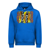 Cobalt softball brushstroke Urban Hoodie - Zillion Design Studio