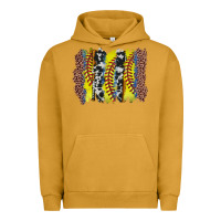 Pigment Peanut Butter softball brushstroke Urban Hoodie - Zillion Design Studio