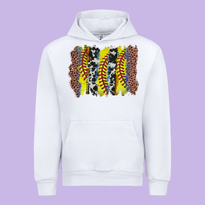 Softball Brushstroke Urban Hoodie Designed By Zillion Design Studio